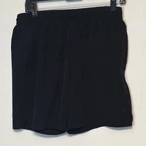 Layer 8 Quick Dry Mens Black Shorts Workout Gym Running Pockets Size M 32/34.